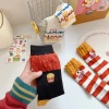 Fun French fries socks Women's mid-calf socks Spring and summer pure cotton women's socks Cartoon Dongdaemun ins Funny Socks Ugly Cute Trendy socks details Picture